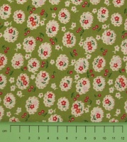 Fabric by the Metre - 141 Flowers - Green